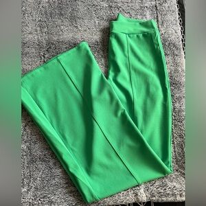 Vibrant Green Wide-Leg Women's Pants